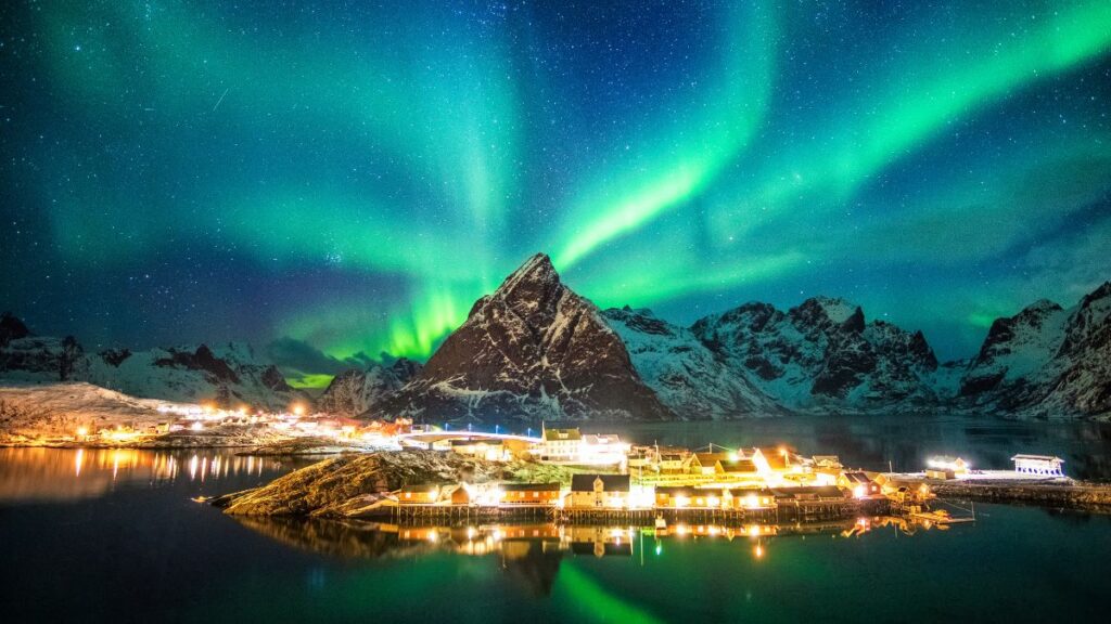 You can catch the famous Northern Lights in Norway