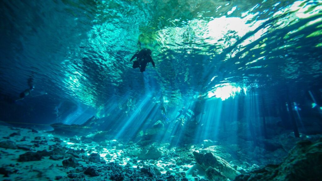 Cave diving is a must-do when you visit the emerging tourist destinations in Mexico