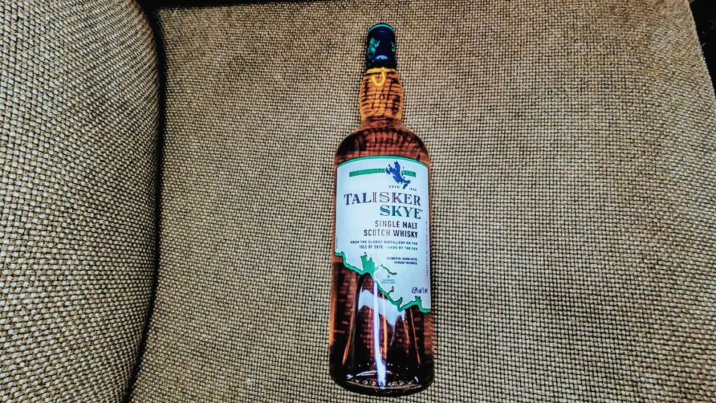 Talisker Skye single malt whisky bottle